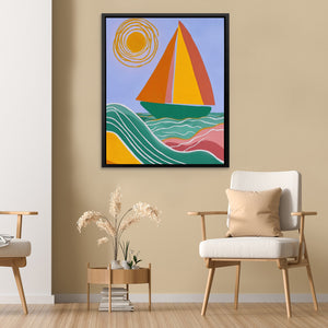 Spiral Sun Sailing - Luxury Wall Art