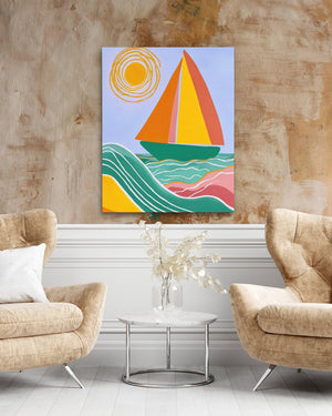Spiral Sun Sailing - Luxury Wall Art