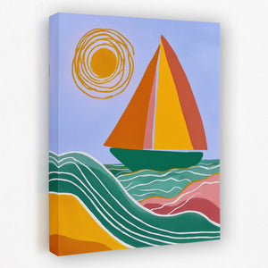 Spiral Sun Sailing - Luxury Wall Art