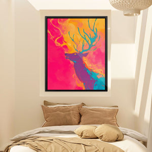 Spirit of the Inferno - Abstract Wall Art in Black Frame
