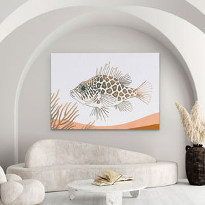 Spotted Rock Fish - Large Simple Canvas Print