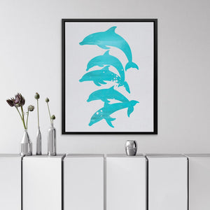 Stacked Dolphins - Luxury Wall Art