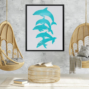 Stacked Dolphins - Luxury Wall Art