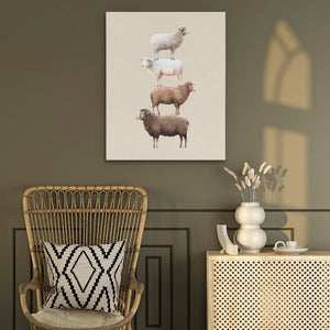 Stacked Sheep - Luxury Wall Art