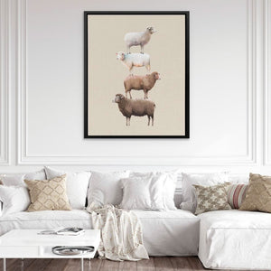 Stacked Sheep - Luxury Wall Art
