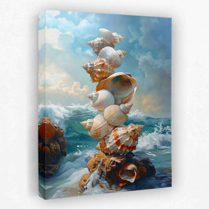 Stacking Seashells - Luxury Wall Art