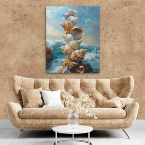Stacking Seashells - Luxury Wall Art
