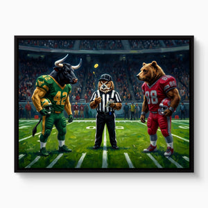 Stadium Referee Showdown โ stadium referee showdown white studio framed black