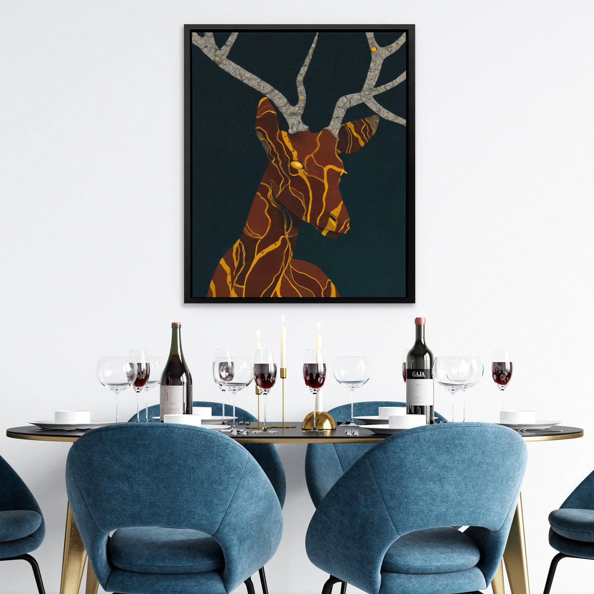 Stag Copper Dreams - Luxury Wall Art
