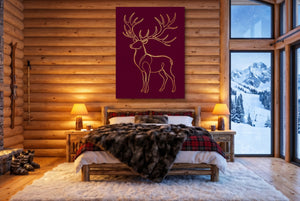 Stag Ruby Veins โ stag ruby veins bedroom with fireplace 1port flush print