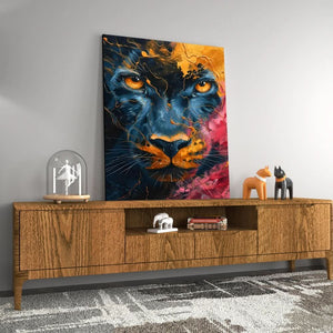 Starlit Roar - Animals Art for Living Room