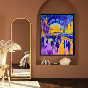 Station of Painted Souls - Colorful Canvas Wall Art