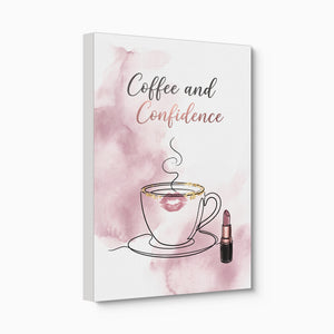 Steaming Coffee Confidence โ steaming coffee confidence angled flush print