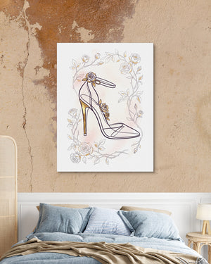 Stiletto Golden Roses — stiletto golden roses psd mocha bedroom 1port flush print