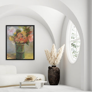 Still Life with Green Vase - Luxury Wall Art
