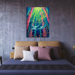 Stingray's Reef Dance - Luxury Wall Art