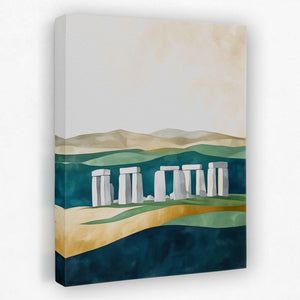 Stonehenge Under Soft Skies - Luxury Wall Art