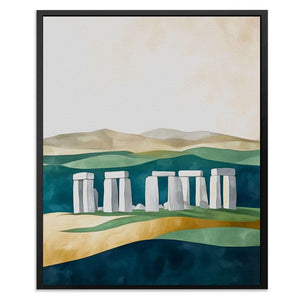Stonehenge Under Soft Skies - Luxury Wall Art