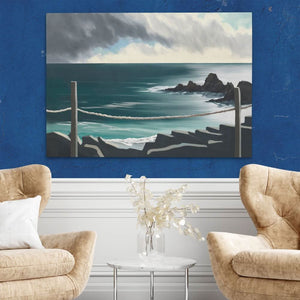 Stormy Bridge View - Luxury Wall Art