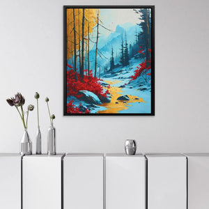 Streams of Gold - Gold Wall Art for Living Room