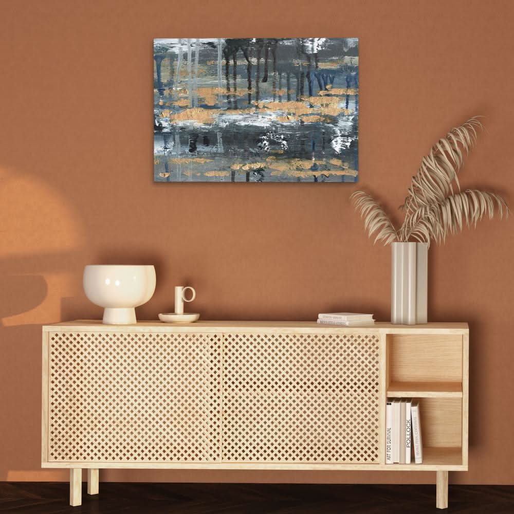 Street Wall - Abstract Wall Art in Black Frame