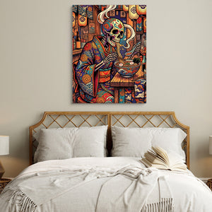 Sugar Skull Ramen - Luxury Wall Art