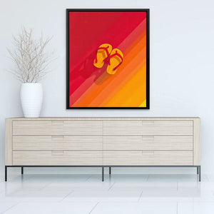 Summertime Sandals - Colorful Wall Art for Living Room