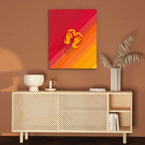Summertime Sandals - Colorful Summer Canvas Print