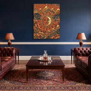 Sun Moon Harmony โ sun moon harmony sq lounge wall 1port flush print