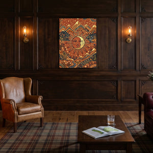 Sun Moon Harmony โ sun moon harmony sq old money room 1port flush print