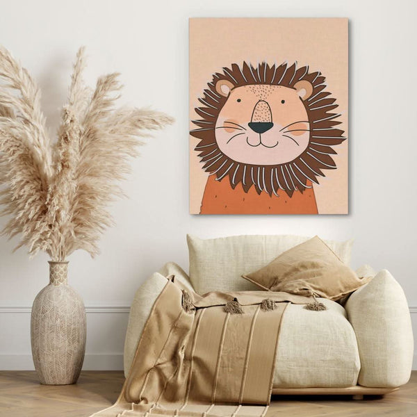 Sundown Lion in a room