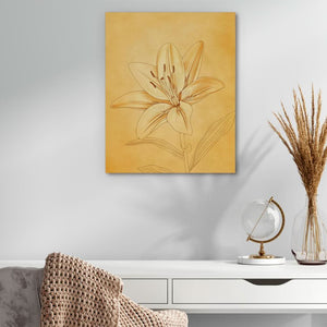 Sunlit Blossom - Nature Wall Art in Black Frame