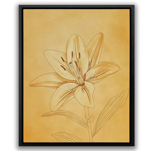 Sunlit Blossom - Floral Art for Bedroom