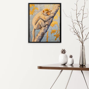 Sunlit Mischief - Oversized Albino Animals Canvas Wall Art