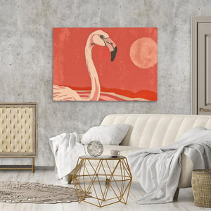 Sunset Flamingo - Luxury Wall Art