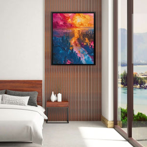 Surreal Cityscape - Colorful Wall Art