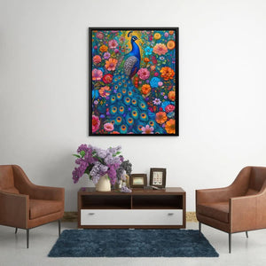 Surreal Peacock - Floral Art