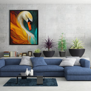 Swan Phoenix Rising - Luxury Wall Art