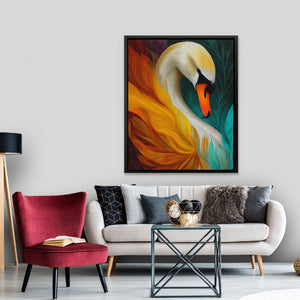 Swan Phoenix Rising - Luxury Wall Art
