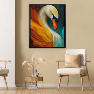 Swan Phoenix Rising - Luxury Wall Art