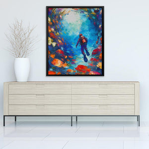 Swirling School of Fish - Luxury Wall Art