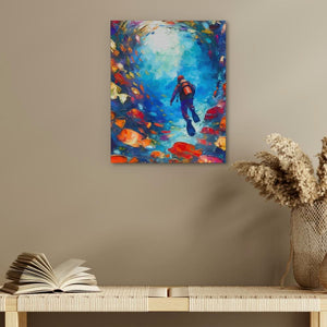 Swirling School of Fish - Wall Art Print