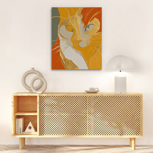 Tabby Autumn Fire - Luxury Wall Art