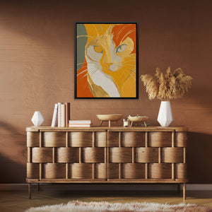 Tabby Autumn Fire - Luxury Wall Art