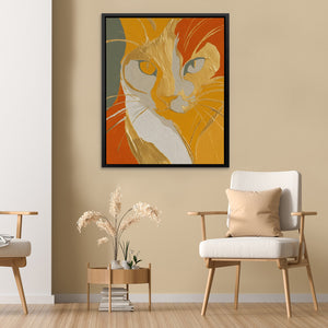 Tabby Autumn Fire - Luxury Wall Art