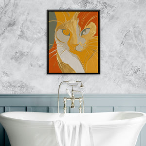 Tabby Autumn Fire - Luxury Wall Art