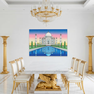 Taj Mahal Sunset Mirror — Taj Mahal Sunset Mirror Roman White Room Land 230
