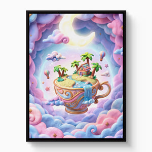 Teacup Island Vista โ teacup island vista white studio framed black
