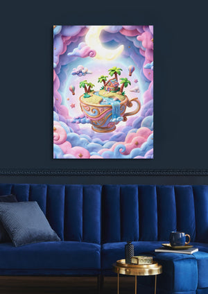 Teacup Island Vista โ teacup island vista sq blue luxury room 1port flush print