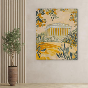 Temple Among the Olives - Luxury Wall Art